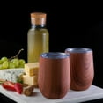 thumbnail image 6 of Stainless Steel Insulated Wine Tumbler - Wood by Chillout Life for Unisex - 2 x 12 oz Tumbler, 6 of 6