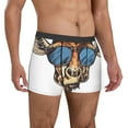 thumbnail image 4 of Salouo American Giraffe Style Print Men's Boxer Briefs,Breathable Underwear Elastic Waistband Briefs for Men -Small, 4 of 8