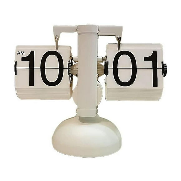 Flip Desk Clock, Retro Retro Automatic Flip Clock Desk Clock Desk Clock Big Number Home Office Scho