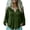 Army Green, variant on Staron Spring Summer Fall Linen Shirt for Women V-Neck Button Down Short Sleeve Casual Loose Blouse Top, Army Green S