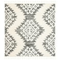 thumbnail image 4 of SAFAVIEH Moroccan Tassel Desmond Southwestern Shag Area Rug, Ivory/Grey, 10' x 14', 4 of 9