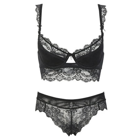 Varsbaby Sexy Lace Padded Push Up Bra Lingerie Sets for Women | Walmart ...
