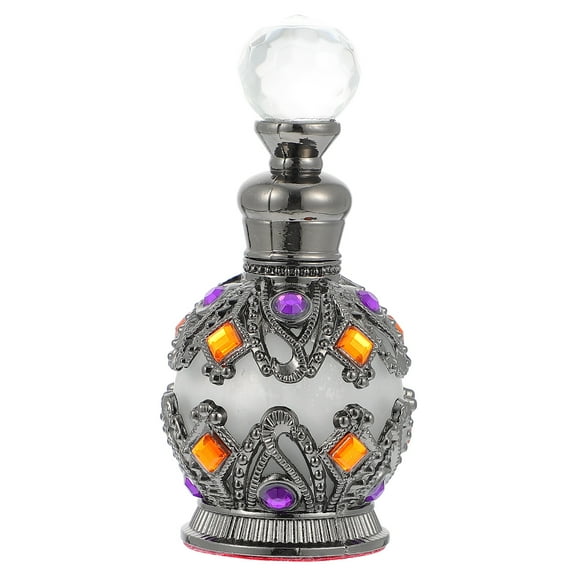 Guangmc 15ml Refillable Vintage Glass Perfume Bottle Spray Dispenser