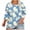 Z6-Light Blue women tops, variant on QETYUW Plus Size Tops for Women 3/4 Length Sleeve T-Shirts Crew Neck Loose Fit Tshirts Hawaiian Graphic Tees Beach Vacation Shirts