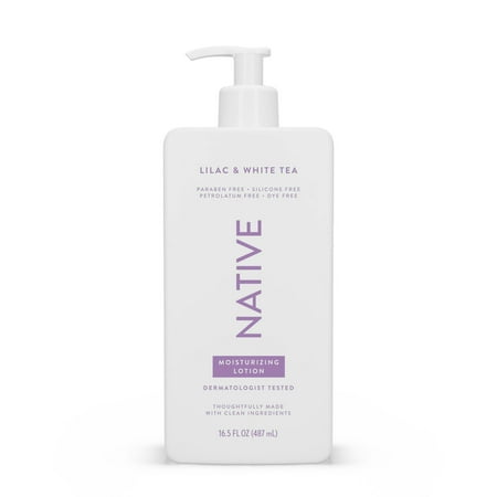 Native Moisturizing Hand & Body Lotion, Lilac & White Tea, Paraben Free, for Women and Men, 16.5 fl oz