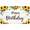 3A, variant on Floral Design Happy Birthday Banner Decorative Sunflower Butterfly Backdrop for Celebration Spring Party Outdoor Event