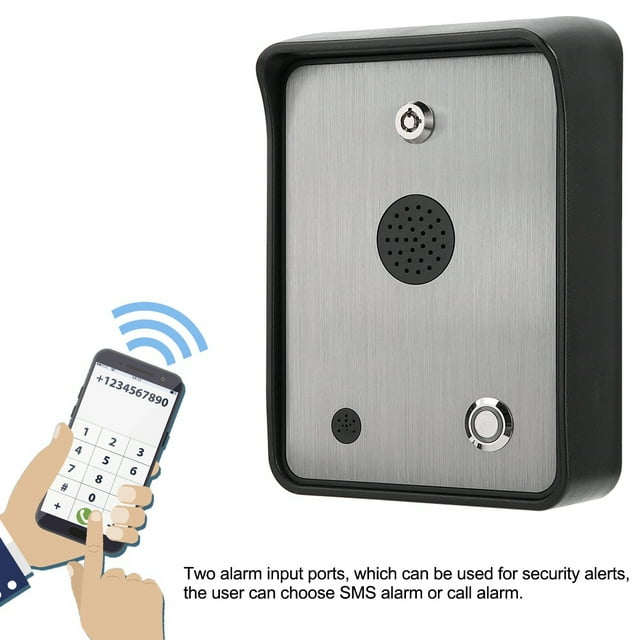 Contrôleur d'Accès, Accès Audio et Intercom Imperméable, Ouvre-Portail Intercom pour Porte de Maison Simple