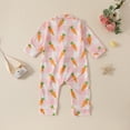thumbnail image 4 of Onesies Easter Long Sleeve Cartoon Prints Romper Cotton Jumpsuit Clothes Toddler Romper Pink 0 Months-3 Months, 4 of 6