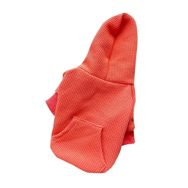 Dog Sweatshirt Autumn Winter Stylish Cute Casual Warm Cozy Pet Hooded Sweatshirt for Daily Walking Travel Outdoor Orange XXXL
