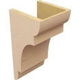 thumbnail image 5 of 9"W x 9"D x 18"H Wide New Brighton Rough Cedar Woodgrain TimberThane Corbel, Primed Tan, 5 of 6
