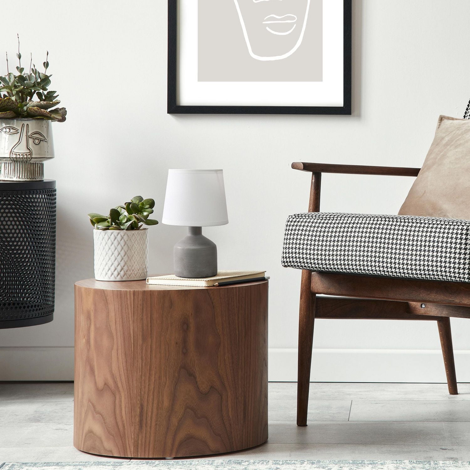 Simple Designs Mini Bocksbeutel Lampe de table en céramique