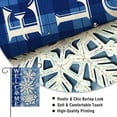 thumbnail image 3 of Welcome Winter Snowflakes Small Decorative Garden Flag, Blue Buffalo Plaid Check Farmhouse Yard Lawn Outside Decor, Christmas Holiday Burlap Outdoor Home Decoration Double Sided 12.5 x 18, 3 of 6