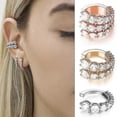 thumbnail image 3 of Pendientes de Mujer Yashi sin Perforación en Forma de C Oro Rosa, 3 of 4