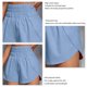 thumbnail image 5 of Pantalones cortos deportivos para mujer, pantalones cortos de entrenamiento elásticos informales sueltos de cintura alta para primavera y verano, 5 of 6