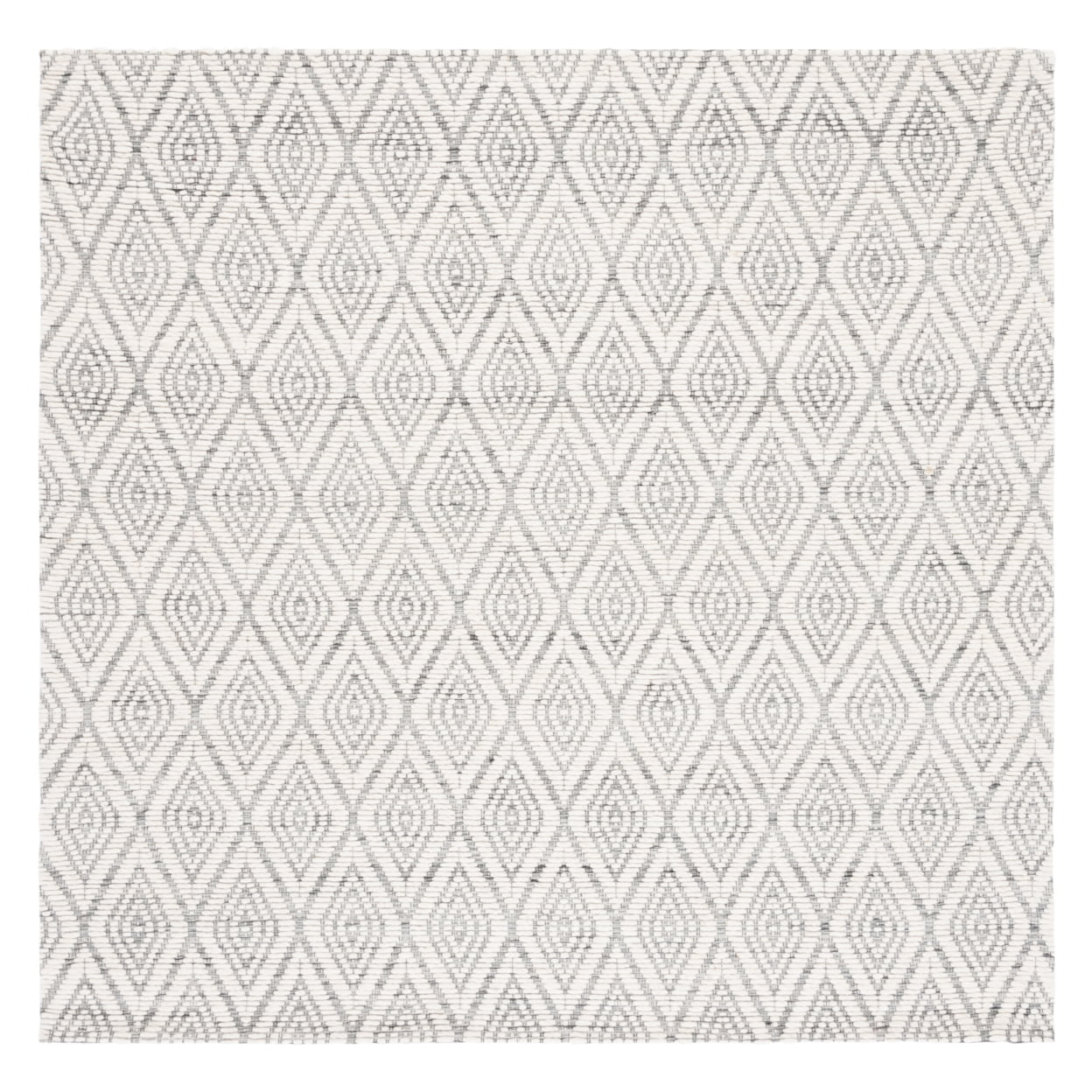 SAFAVIEH Marbella Winston Diamond Area Rug, Dark Grey/Ivory, 8' x 10'