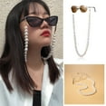 thumbnail image 5 of Teissuly Temperament Glasses Chain Retro Metal Hanging Pearl Chains Men/Women, 5 of 9