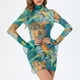 thumbnail image 4 of Vestido transparente de malla para mujer, vestido corto ajustado elegante, ajustado, ajustado, vestido de fiesta para discoteca, 4 of 6