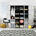 thumbnail image 3 of Costway Organisateur de Rangement Portable 20 Cubes pour Placard avec Portes, 3 of 10