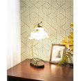 thumbnail image 2 of Papel Pintado Beige Y Dorado Para Despegar Y Pegar, Papel De Contacto Hexagonal A Rayas Doradas, Papel De Pared Autoadhesivo Extraíble, Vinilo Geométrico Impermeable Para Decoración De Cajones, Estant, 2 of 5