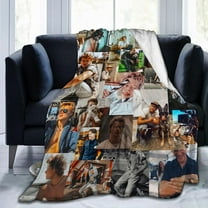 Blanket Rudy Actor Pankow Throw Flannel Blankets Warm Soft Cozy Fuzzy Air Conditioning Blanket for Living Room Sofa Bed Gift Blankets for All Seasons 50"x60"