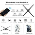thumbnail image 5 of WiFi 3D Holographic Projector 678LED 56cm APP Control Holographic Player for ImageVideo Store Advertising Display USPlug, 5 of 5