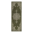 thumbnail image 3 of Unique Loom Outdoor Traditional Collection Area Rug - Antique (2' x 6' 1" Runner Green/Ivory), 3 of 7