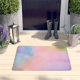 thumbnail image 2 of Dreamy Pastel Sky Flannel Non Slip Door Rugs,Washable Door Mats Indoor,Decorative Door Mats,Dirt-Resistant and Absorbent Doormat for Entrance,Bedroom,Kitchen,Bathroom,31.5x17in(80x43cm), 2 of 4