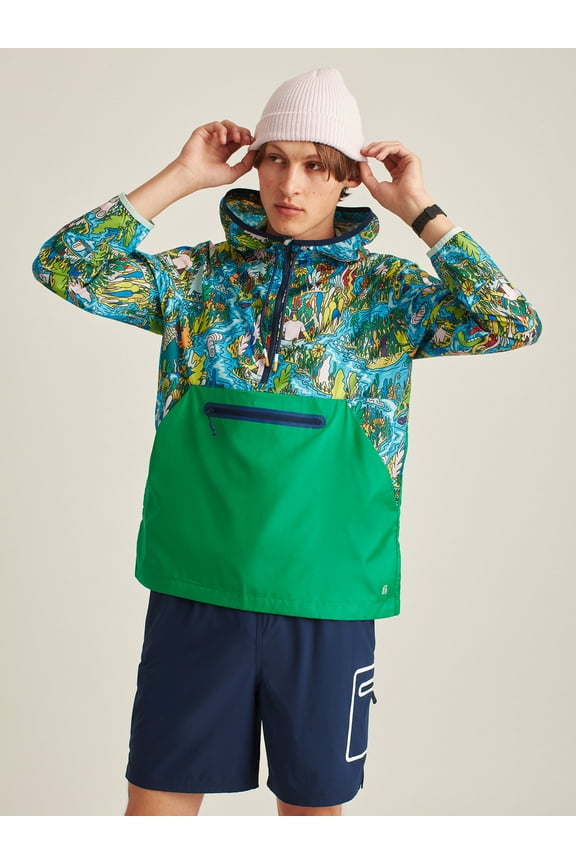 Men's and Big Men's Lightweight Anorak, Up to 3XL