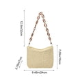 thumbnail image 3 of Straw Shoulder Bag for Women Summer Small Boho Woven Shoulder Purse Beach Vacation Tote Bag Handbag, 3 of 6