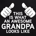 thumbnail image 3 of CafePress - Awesome Grandpa Men's Dark Pajamas - Men's Dark Loose Fit Cotton Pajama Set, 3 of 7