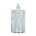 thumbnail image 4 of Lámpara de cera de té electrónica con vela pequeña LED de ambiente festivo creativo con lágrimas de cristal transparente sin base de acrílico, 4 of 4
