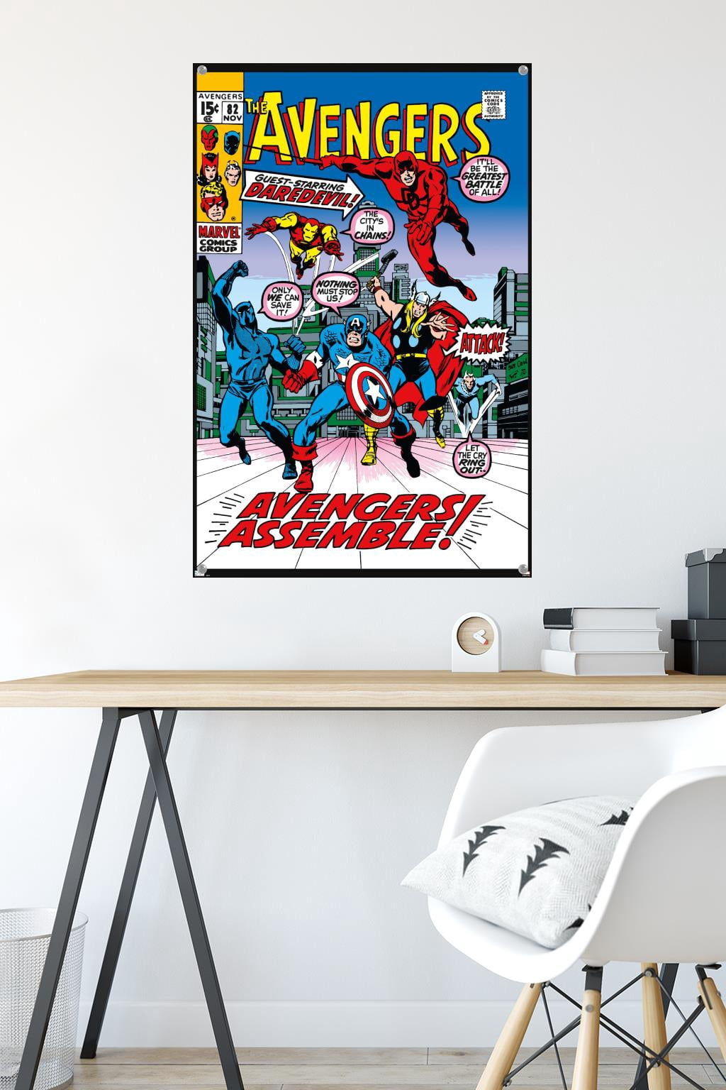Marvel Comics - Avengers #82 Wall Poster with Pushpins, 22.375" x 34"