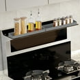 thumbnail image 1 of Magnetic Stove Top Shelf 30inch Length Silicone Over Stove Spice Rack Heat Insulated Kitchen Storage Solution, 1 of 8