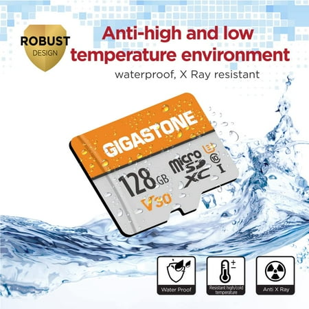 Gigastone 128GB Micro SDXC Flash Memory Card 2 Pack