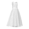 thumbnail image 2 of Mercatoo Little Girl Princess Dress Floral Tulle Sleeveless Dress Princess Pageant Birthday Party Pageant Prom Maxi Dress, 2 of 4