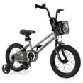 thumbnail image 1 of Costway 14" Kid's Bike with Training Wheels Adjustable Handlebar & Seat Handbrake Silver, 1 of 10