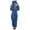 #0115-Blue, variant on Pincandy Fleece Jumpsuits for Women Full Body Zipper Jumpsuit Onesies Pajamas Sherpa Fuzzy Cute Hooded Jumpsuits