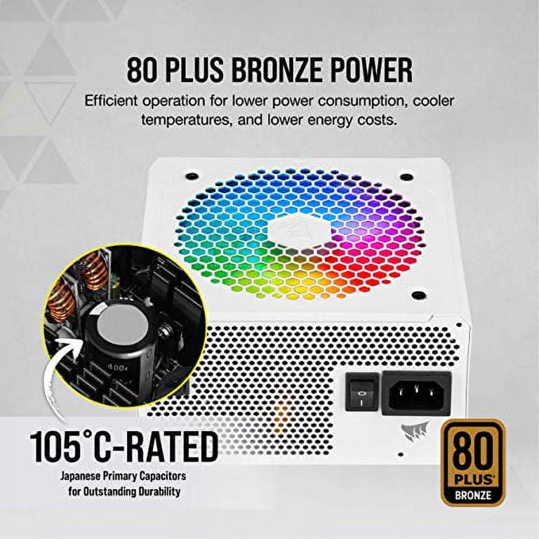 Psu Corsair Cx550f Rgb Wht 550w R - Walmart.com