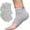 Cotton Gray, variant on Moisturizing Heel Socks 2 Pairs Gel Lined Toeless  Socks to  and  Dry, Cracked Heels While You Sleep (Regular, )