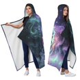 thumbnail image 2 of Magical Galaxy Black Cat Wearable Blanket Hoodies for Women Men Adults Cat Lovers Warm Cozy Starry Sky Black Cats Hooded Blankets for Bed Sofa Decor Birthday Gifts 60x80 Inch, 2 of 5