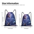 thumbnail image 2 of Daiia Enchanted Forest Stag Gathering Pattern Drawstring Backpack, Gym Bag, Lightweight Backpack, Water-Resistant Bag Travel Sports Backpack, Fitness Bag, Yoga Bag-Small, 2 of 6