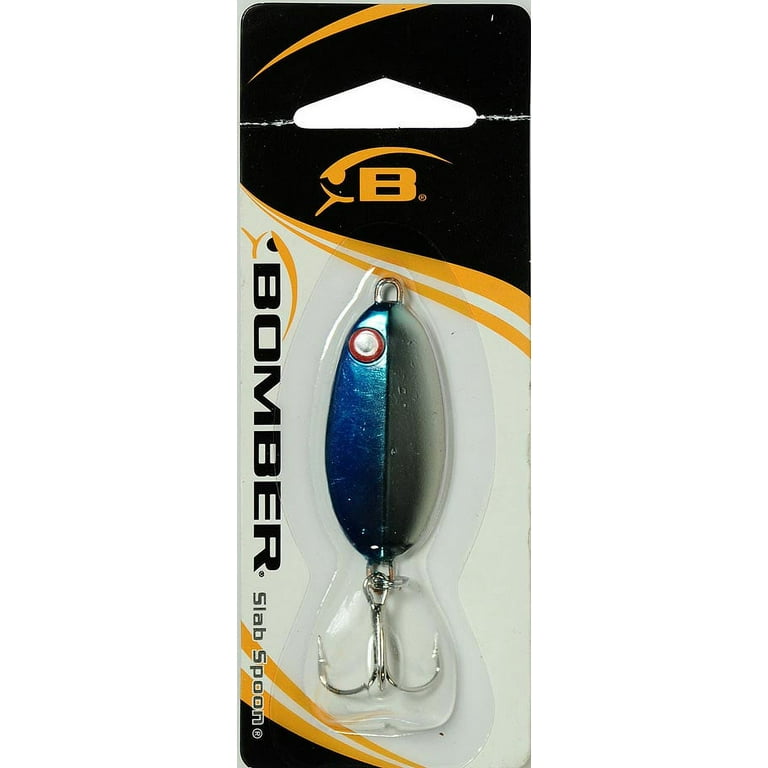 Bomber Slab Spoon - Metachrome/Blue Back - 7/8 oz.