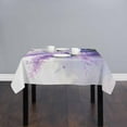 thumbnail image 2 of Purple Lavender Butterfly Square/Round Tablecloths 54x54,Contemporary Pastoral Oil Painting Table Cloth Table Cover Indoor/Outdoor Tabletop Decor for Wedding Holiday Party Dinner Baby Shower, 2 of 7
