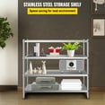 thumbnail image 4 of KFFKFF 70.9 x 17.7 x 59 inch Stainless Steel Shelving Adjustable Storage Shelves,4-Tier Storage Shelving Units, 1650 Lbs Capacity Heavy Duty Stainless Steel Shelf, Perfect for Kitchen and Garage, 4 of 9