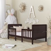 Dream On Me Hudson 3 in 1 Convertible Toddler Bed, Espresso