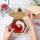 thumbnail image 4 of Jabón de baño con flores de rosas multicolores con caja de madera, jabón de rosas en caja de regalo, cofre de almacenamiento de bricolaje para aniversario, cumpleaños, boda, día de San Valentín, día, 4 of 6