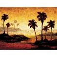 thumbnail image 3 of Williams, Gregory 24x19 Black Modern Framed Museum Art Print Titled - Sunset Palms II, 3 of 5