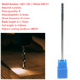 thumbnail image 3 of 3MM extra long shank 100mm tungsten carbide end mill CNC milling cutter 4 flutes, 3 of 8