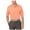 Orange, variant on PGA Tour Mens AirFlux Golf Rugby Polo Shirt, Yellow, Large