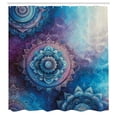 thumbnail image 4 of Ambesonne Purple Shower Curtain, Mystic Watercolor Mandala, 69"Wx84"L, Deep Sky Blue Violet, 4 of 4